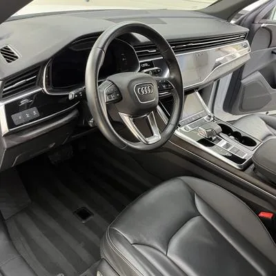 Audi Q7 czyszczenie wnętrza skóra detailing
