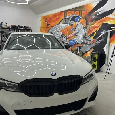 BMW 3 biały detailing studio